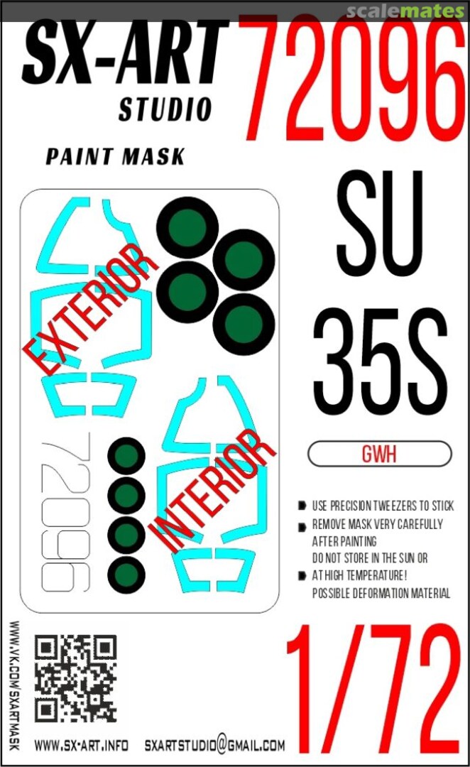 Boxart SU35S masks 72096 SX-Art