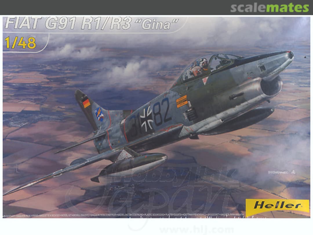 Boxart Fiat G.91 R1/R3 "Gina" 80433 Heller