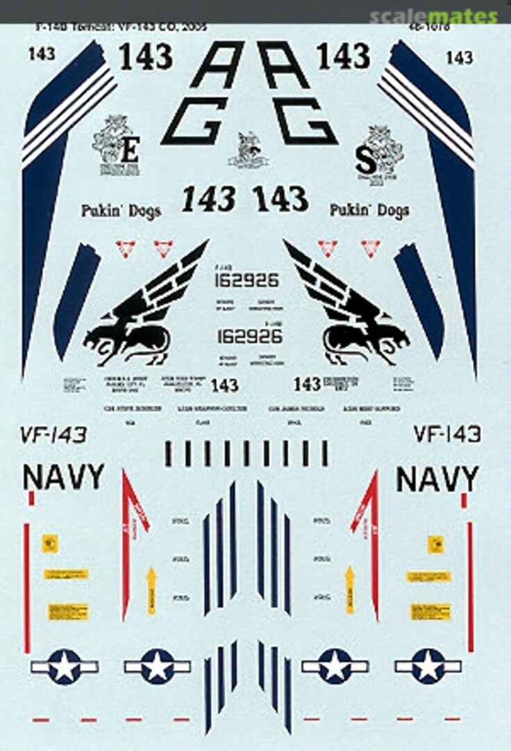 Boxart F-14B Tomcat 48-1078 Microscale