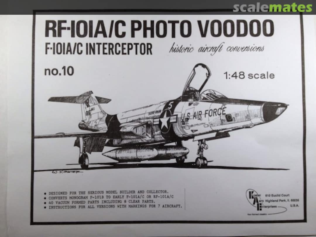 Boxart F-101A/C & RF-101A/C Voodoo 10 Koster Aero Enterprises