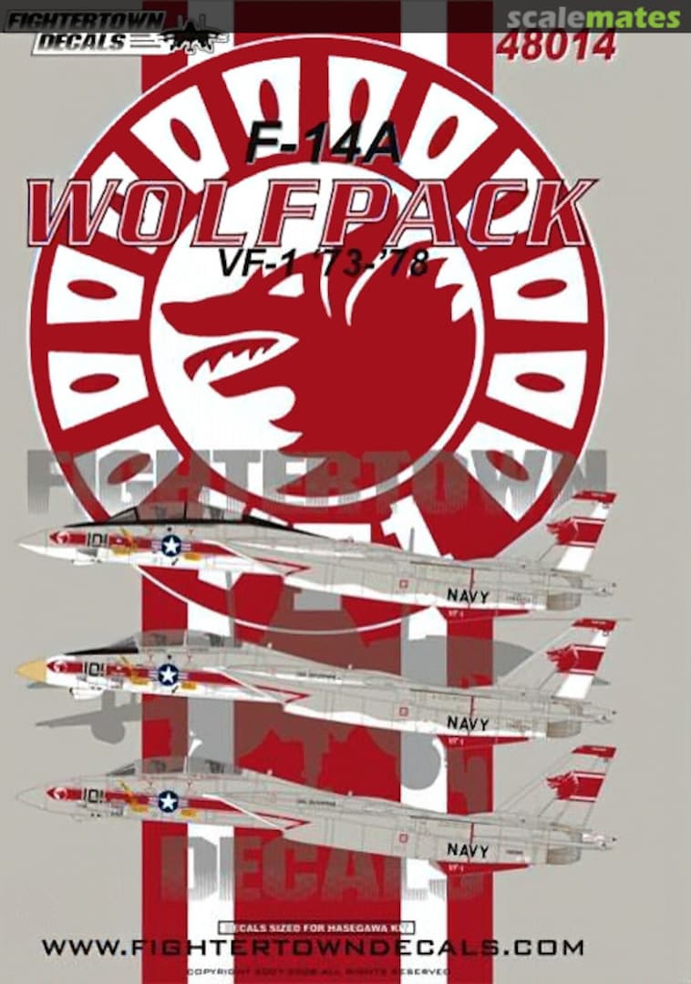 Boxart F-14A Wolfpack 48014 Fightertown Decals