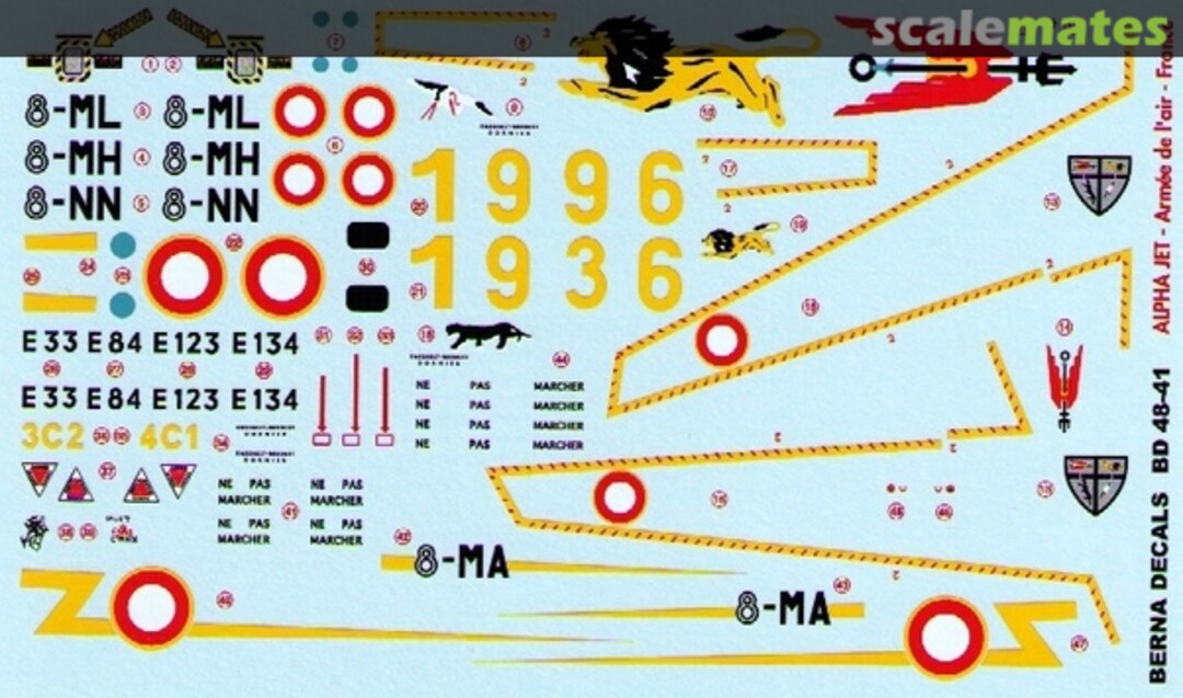 Boxart Dassault Dornier Alpha Jet BD 48-41 Berna Decals