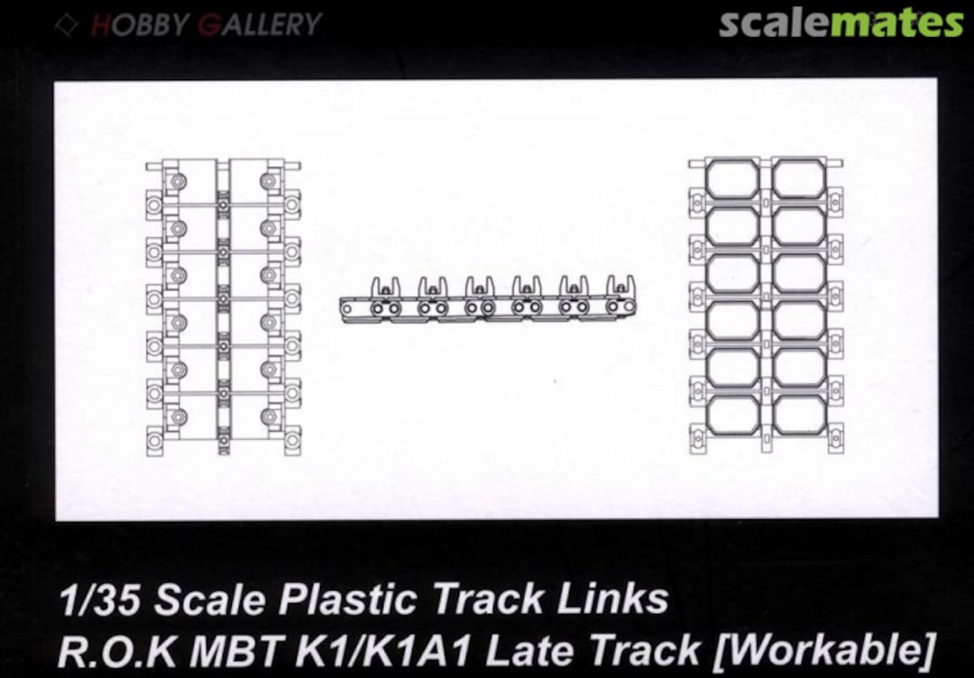 Boxart 1/35 R.O.K MBT K1/K1A1 Late Track (Workable) HG35-006 Hobby Gallery