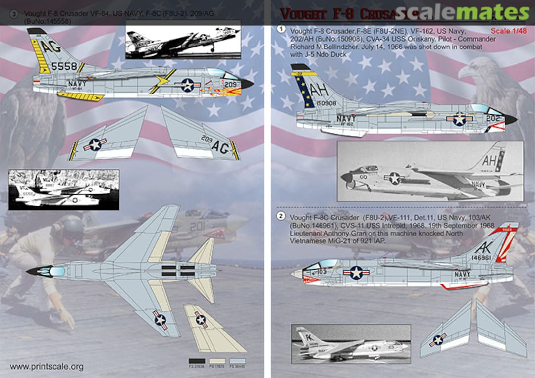 Boxart F-8 The complete set 2, part 1 48-139 Print Scale