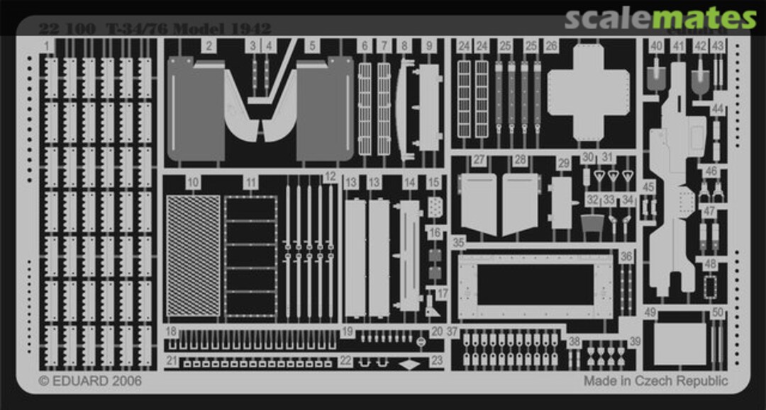 Boxart T-34/76 Model 1942 22100 Eduard