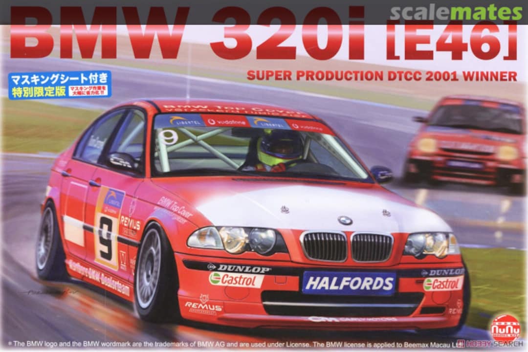 Boxart BMW 320i E46 PN24007MSK NuNu Model Kit 