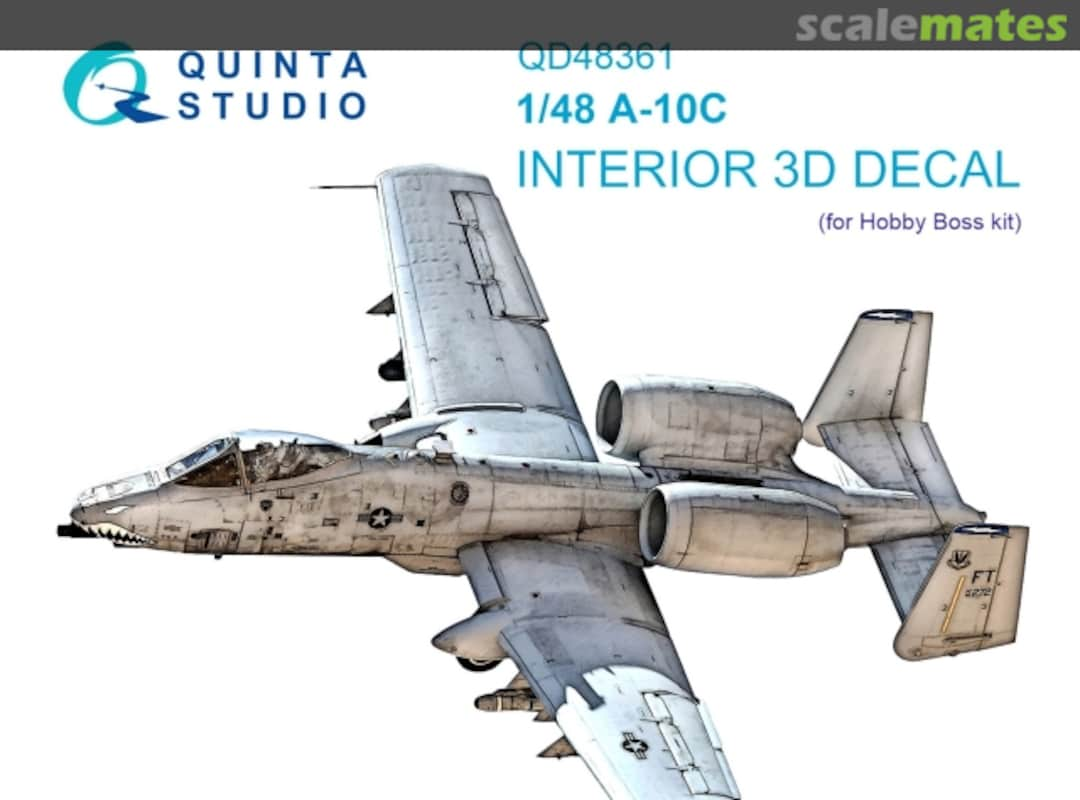 Boxart A-10C Thunderbolt II interior 3D decals QD48361 Quinta Studio