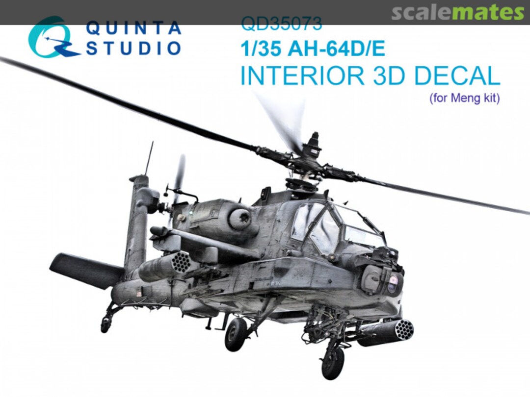 Boxart AH-64D/E interior 3D decals QD35073 Quinta Studio