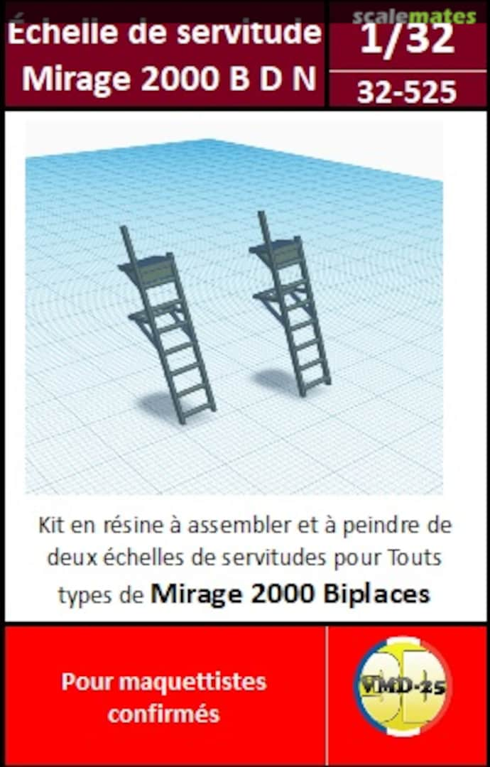 Boxart Echelles de servitude pour Mirage 2000 B D N 32-525 VMD25_3D