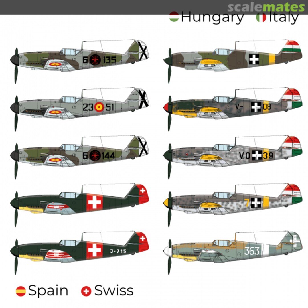 Boxart BF-109F in Foreign Service HM-D72001 Heroes Models