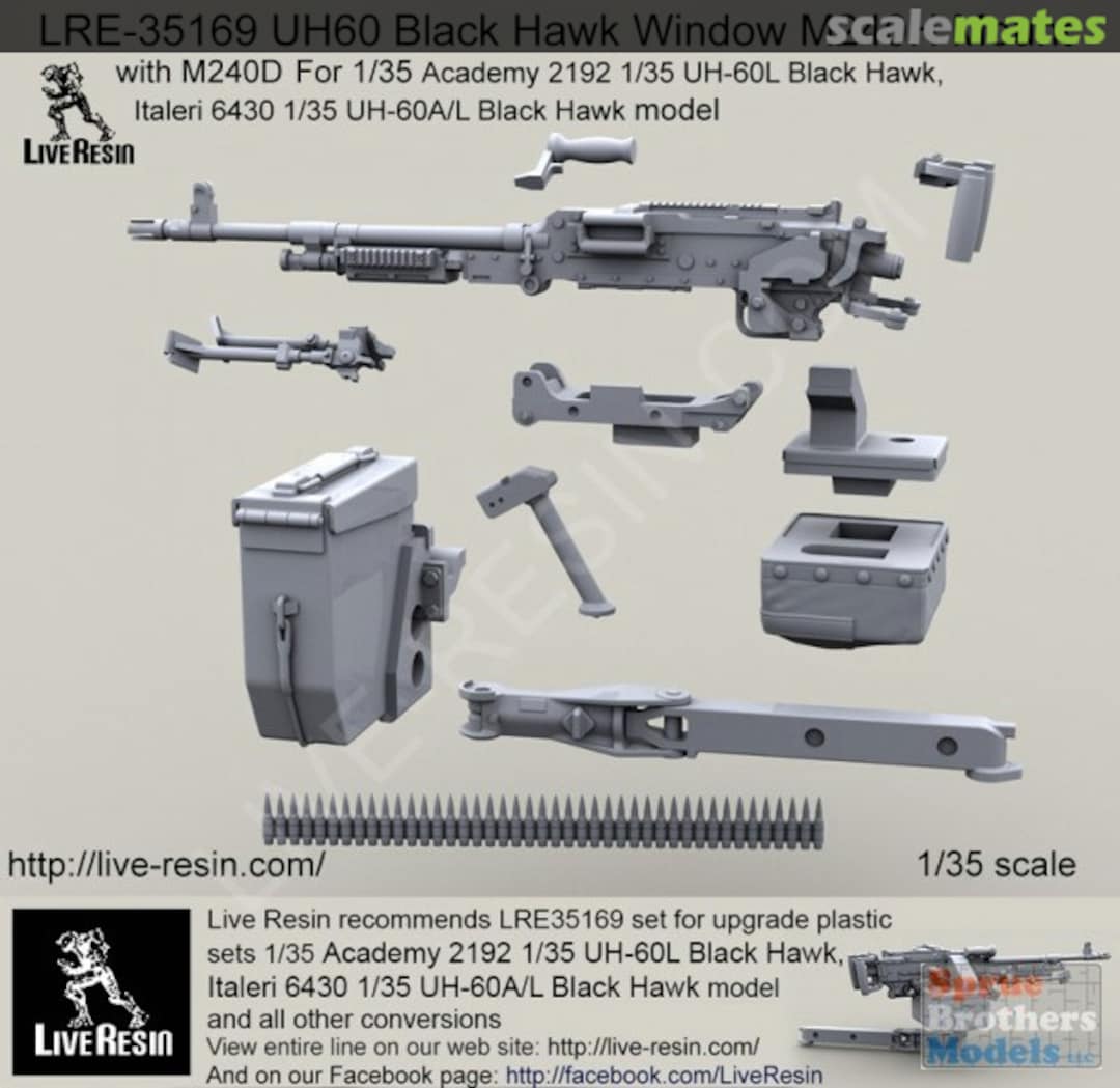 Boxart UH60 Black Hawk Window M240H Mount LRE-35169 Live Resin