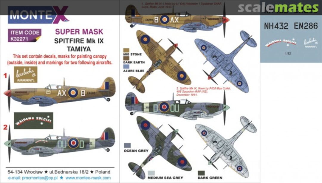 Boxart Spitfire Mk IX K32271 Montex