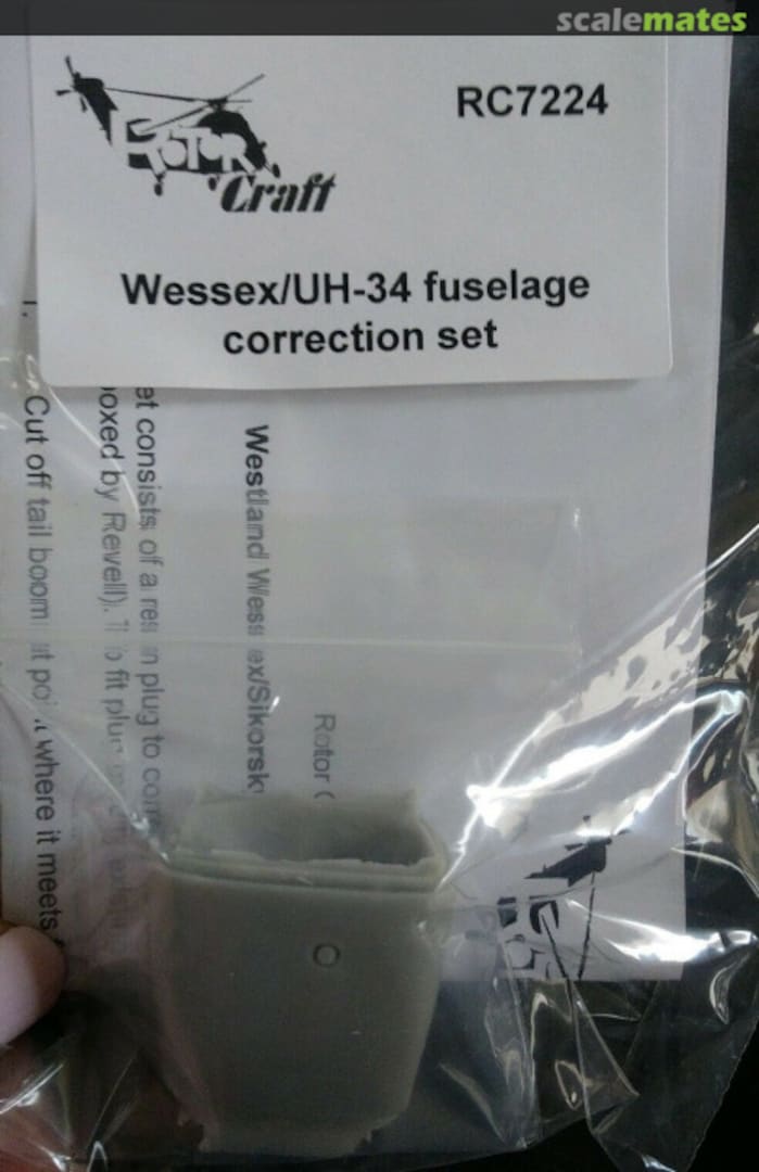 Boxart Wessex/UH-34 fuselage correction set 7224 ROTORcraft