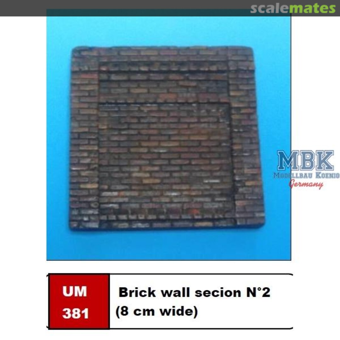 Boxart Brick wall secion N?2 UM 381 U-Models