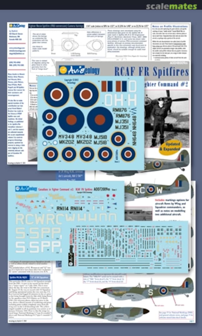 Boxart RCAF FR Spitfires AOD72009m Aviaeology