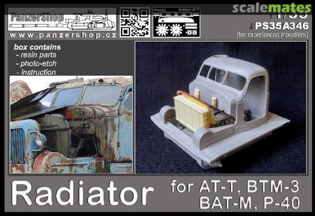 Boxart Radiator set for AT-T, BTM- 3, BAT-M, P-40 PS35A346 PanzerShop