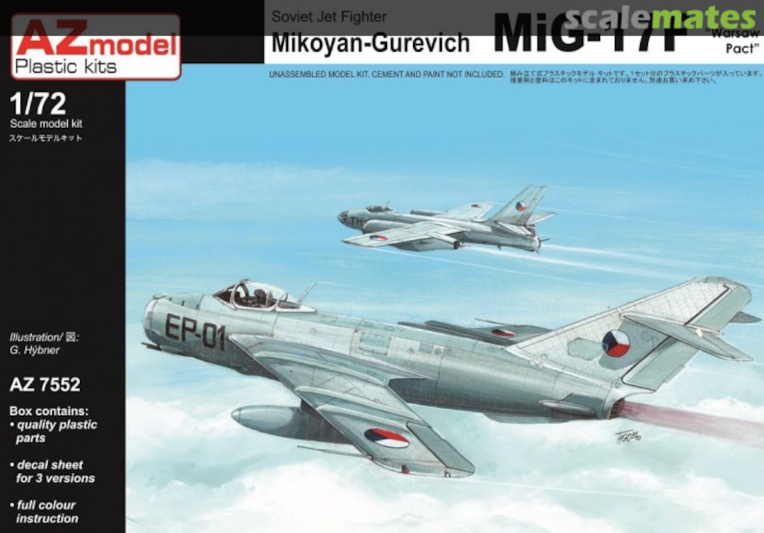 Boxart Mikoyan-Gurevich MiG-17F AZ7552 AZmodel