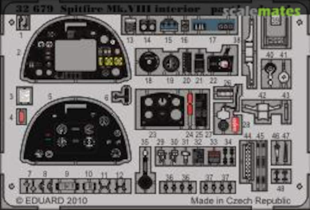 Boxart Spitfire Mk.VIII interior 32679 Eduard