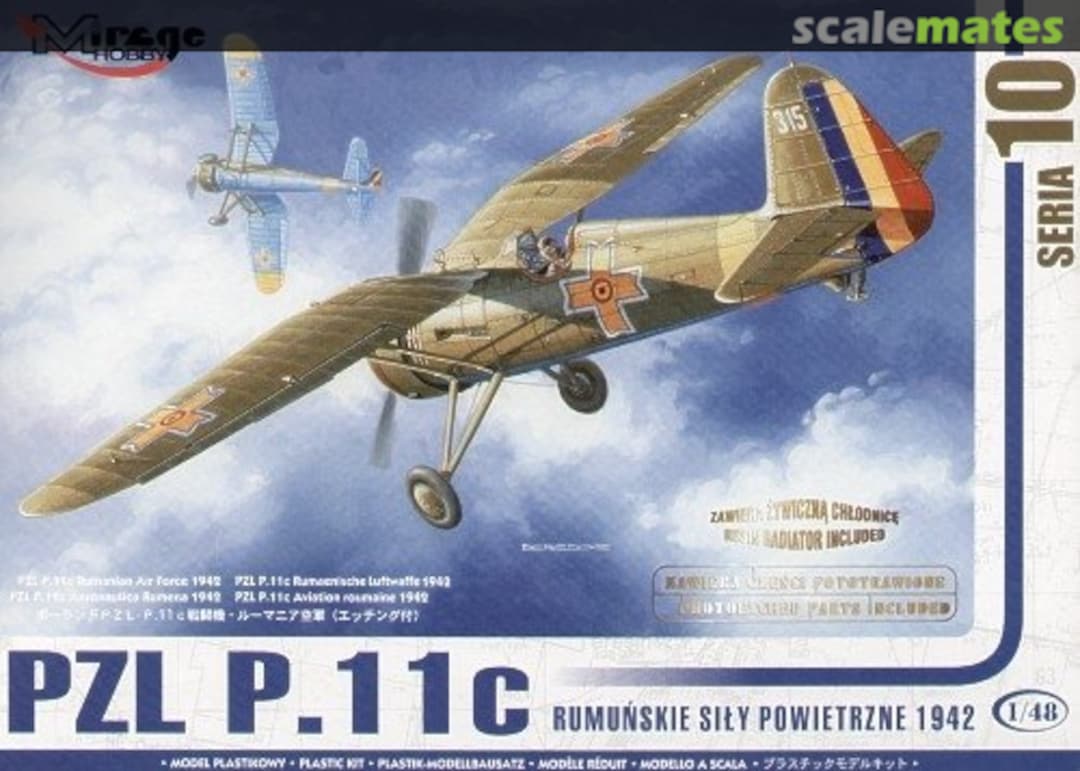 Boxart PZL P.11c Rumanian Air Force 1942 48103 Mirage Hobby