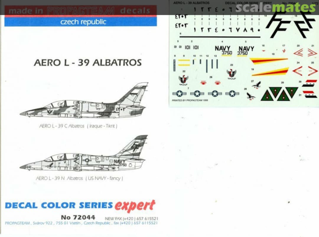 Boxart Aero L-39 Albatros 72044 Propagteam