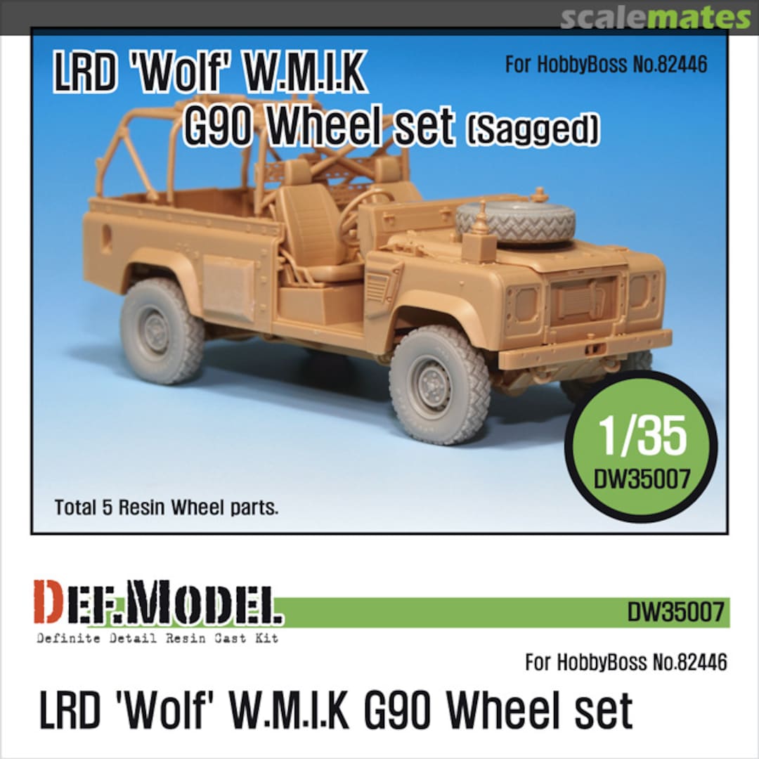 Boxart LRD Wolf 'W.M.I.K' G90 - Sagged Wheel set DW35007 Def.Model