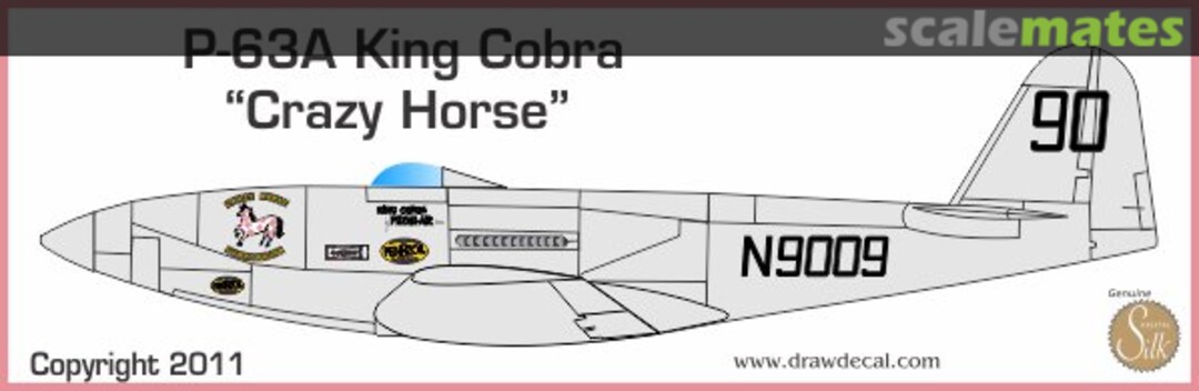 Boxart "Crazy Horse" P-63 King Cobra 48-P63-48023 Draw Decal