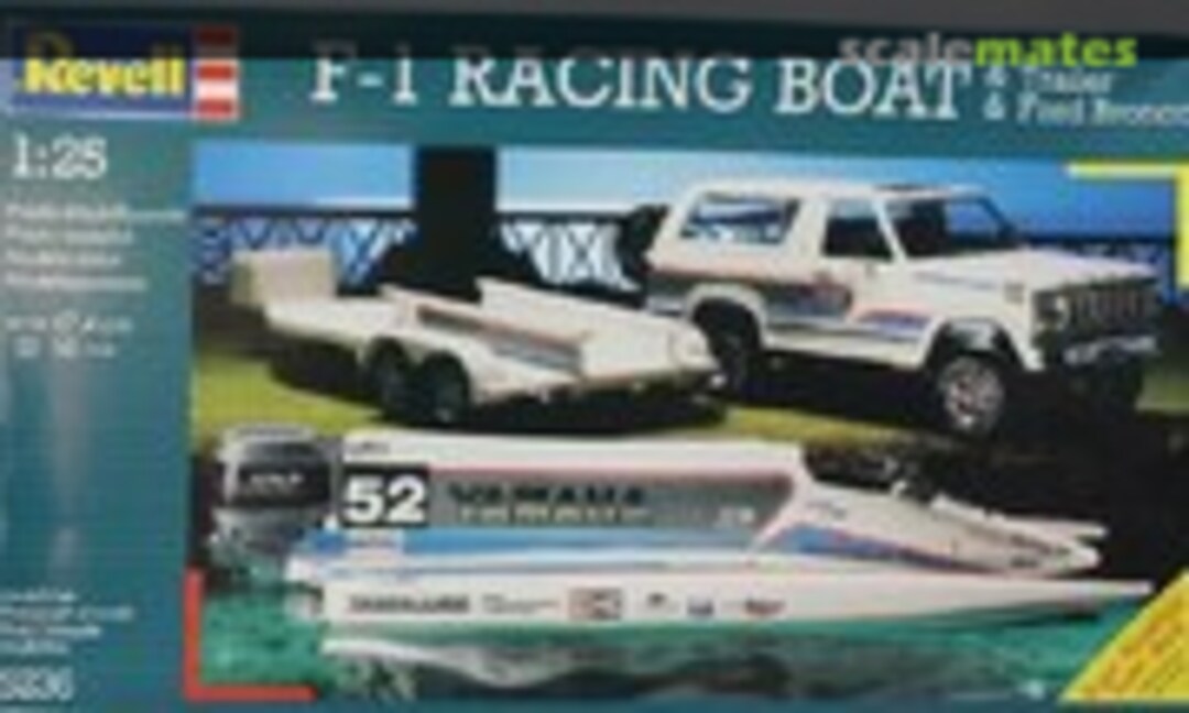 1:25 F-1 Racing Boat &amp; Trailer &amp; Ford Bronco (Revell 5236)