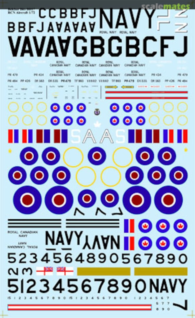 Boxart RCN Seafires, Fireflies, Sea Furies and Trackers BD17 Belcher Bits