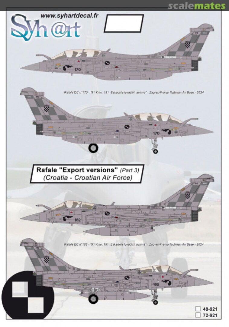 Boxart Rafale "Export versions" (part 3) 72-921 Syhart