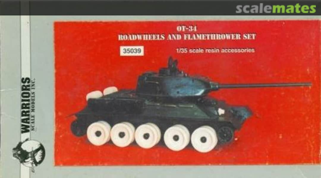 Boxart OT-34 Roadwheels & Flamethrower Set 35039 Warriors