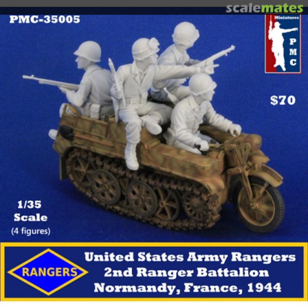 Boxart United States Army Rangers on Kettenkraftrad PMC-35005 Miniatures PMC