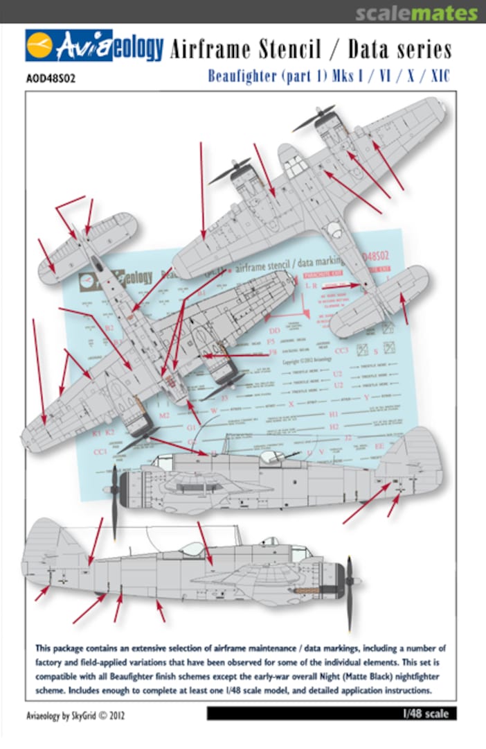 Boxart Beaufighter (part 1) Mks I / VI / X / XIC AOD48S02 Aviaeology