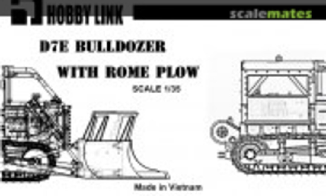 1:35 D7E Bulldozer with Rome Plow (Hobby Link HL 1301)