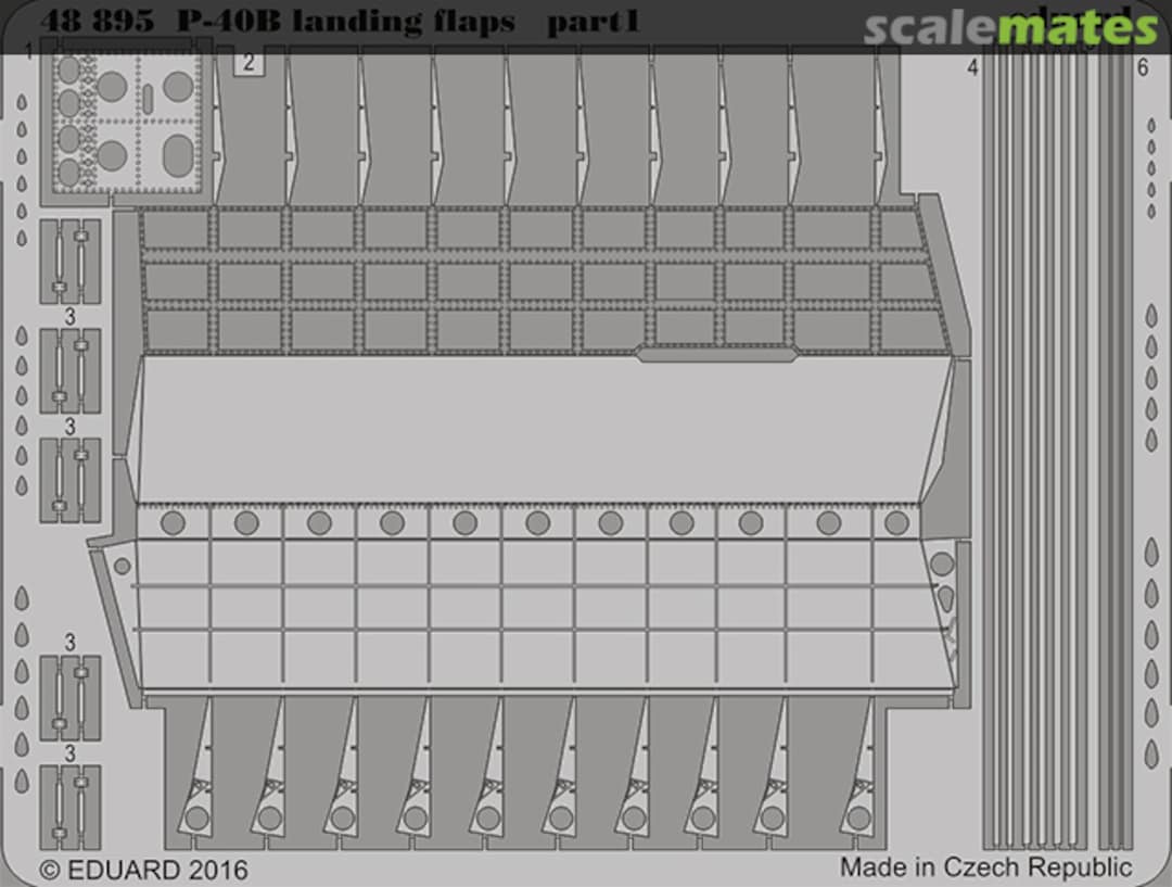 Boxart P-40B landing flaps 48895 Eduard