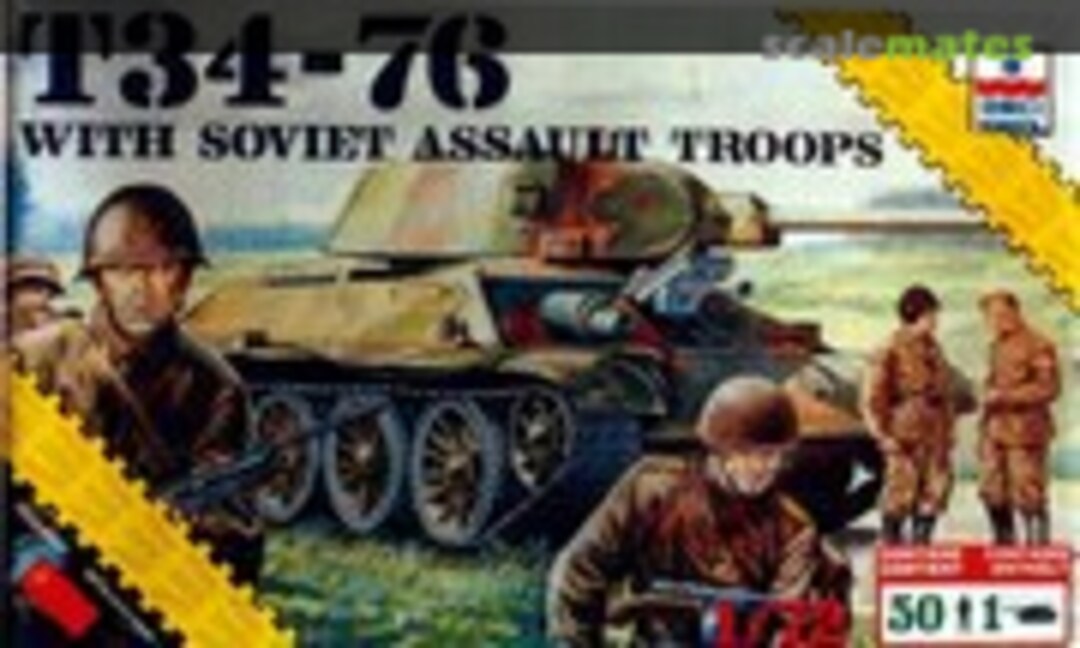 1:72 T34-76 with Soviet Assault Troops (ESCI/ERTL 8626)