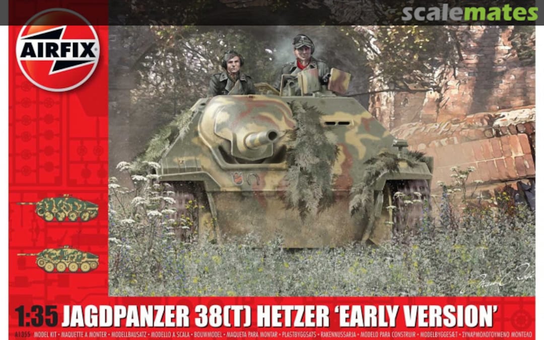 Boxart Jagdpanzer 38(t) Hetzer A1355 Airfix