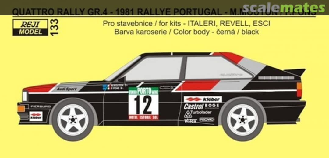 Boxart Audi Quattro A1 Rally #12 133 REJI Model