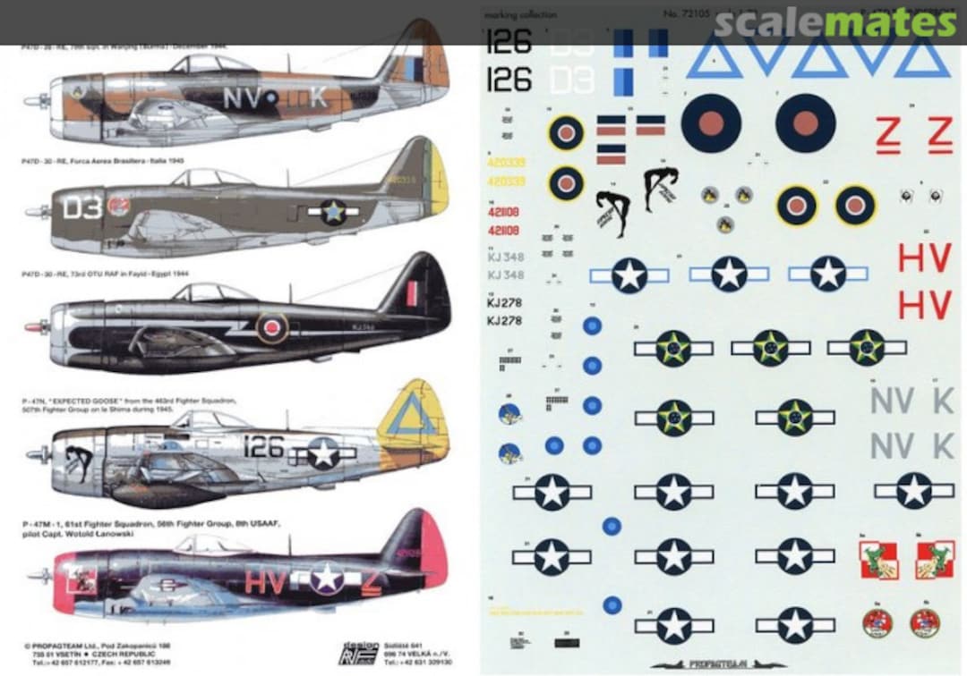 Boxart Republic P-47D Thunderbolt 72105 Propagteam