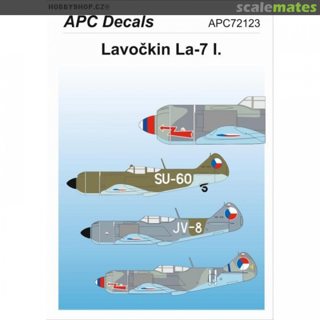 Boxart Lavockin La-7 I. APC72123 APC Decals