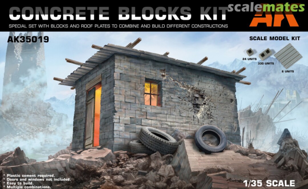 Boxart Concrete Blocks Kit AK35019 AK Interactive