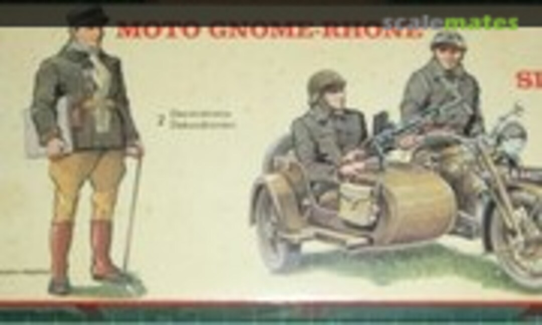 1:35 Moto Gnome-Rhone et Sidecar (Heller 420)