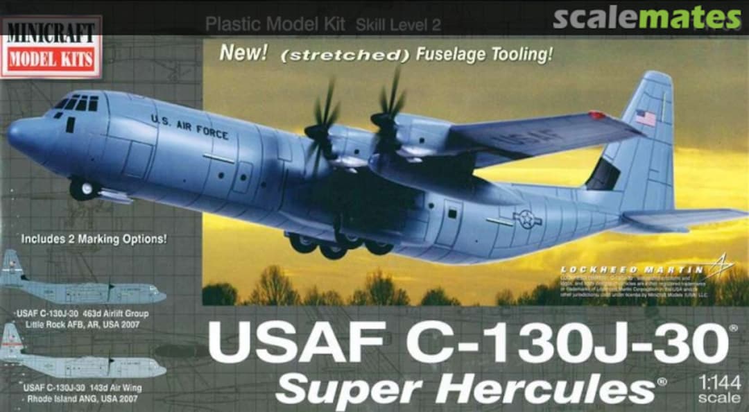 Boxart USAF C-130J-30 Super Hercules 14700 Minicraft Model Kits