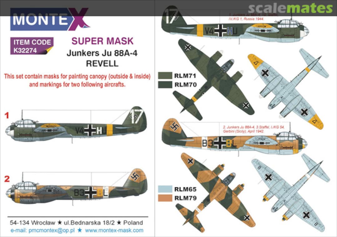 Boxart Junkers Ju 88A-4 K32274 Montex