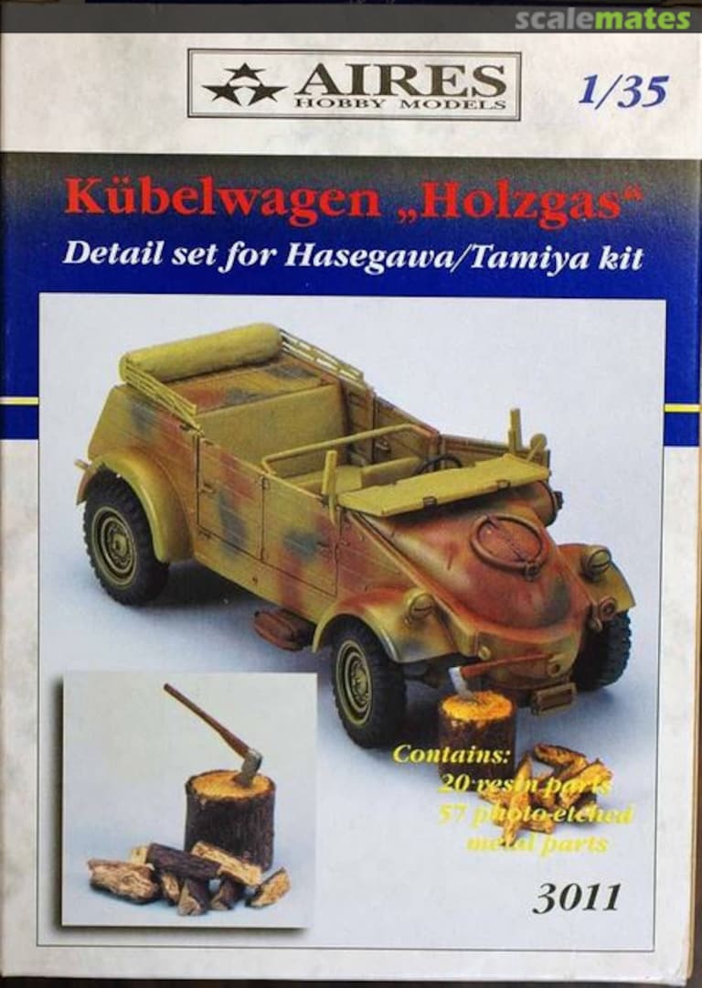 Boxart Kübelwagen Holzgas Detail set 3011 Aires