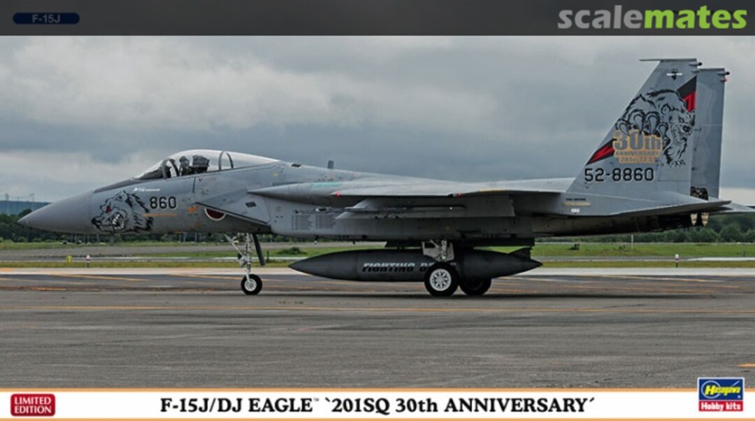 Boxart F-15J/DJ Eagle `201st Squadron 30th Anniversary´ 02190 Hasegawa