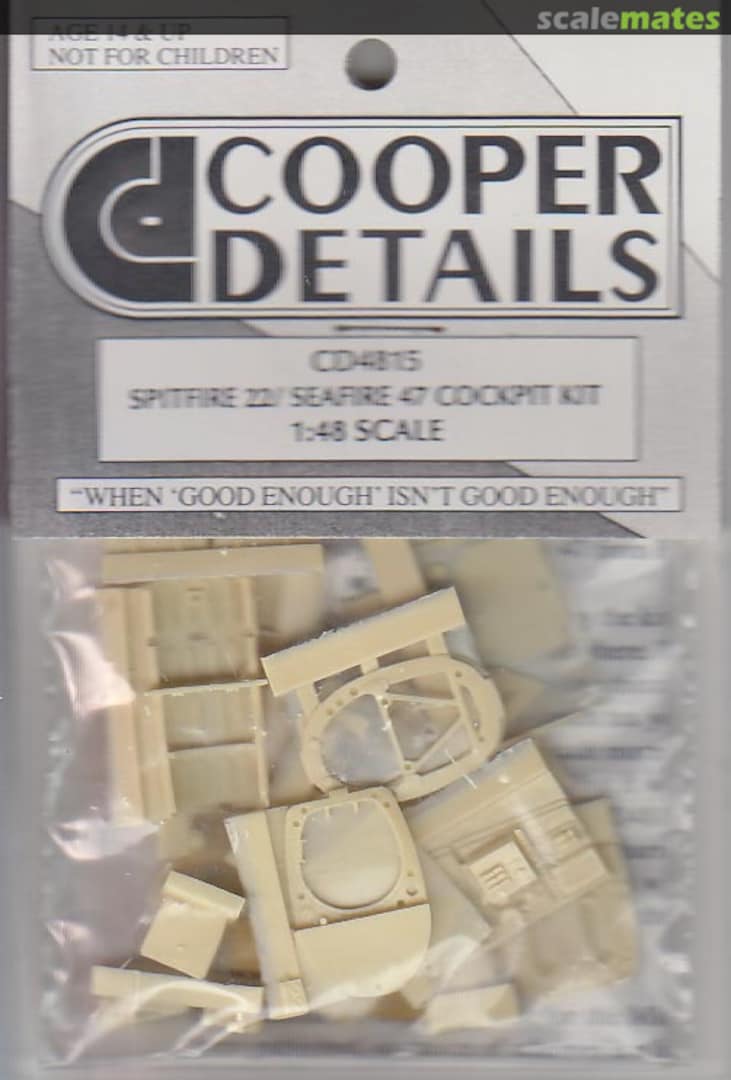 Boxart Spitfire 22/Seafire 47 Cockpit Kit CD4815 Cooper Details