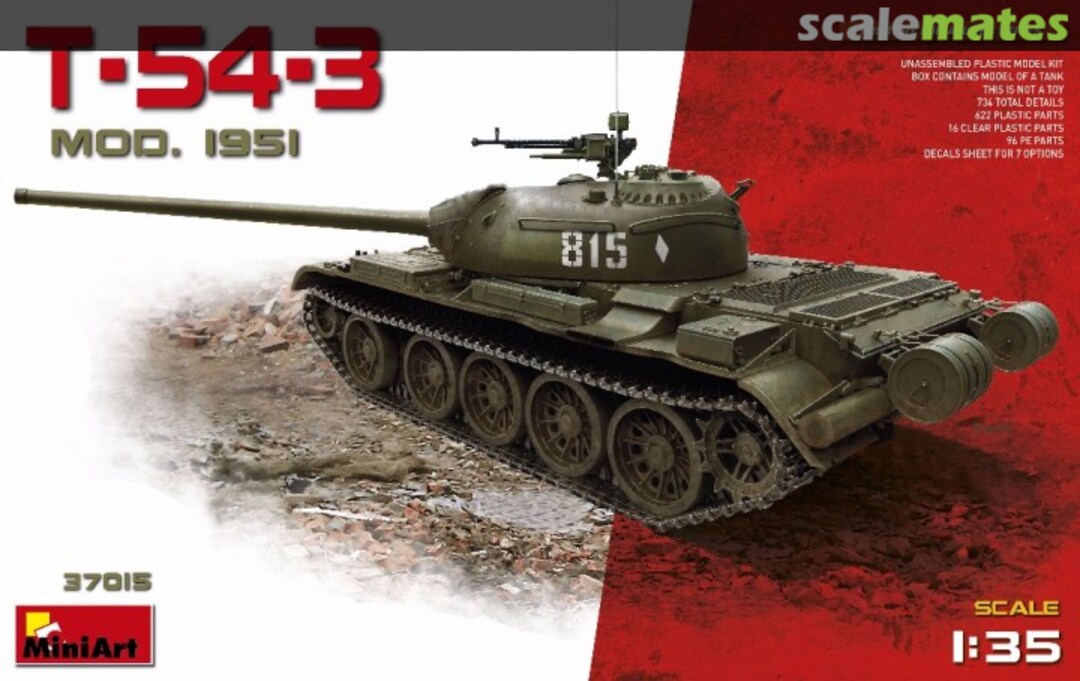 Boxart T-54-3. Mod. 1951 37015 MiniArt