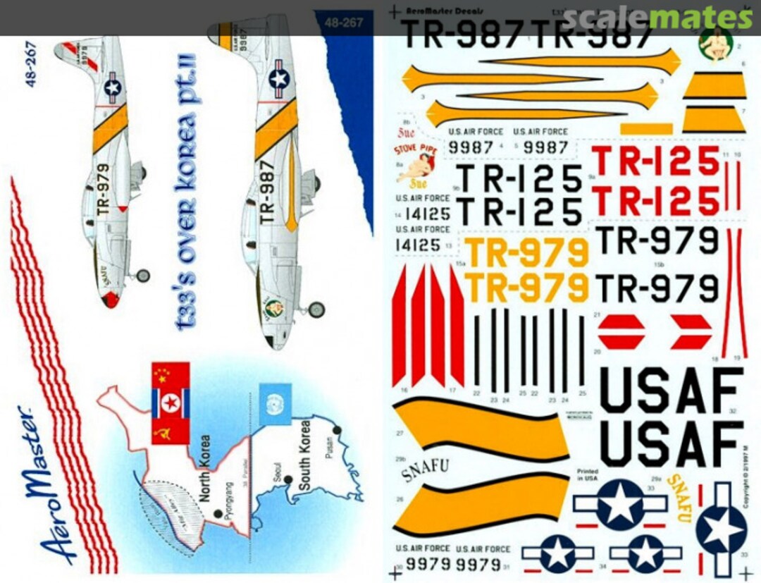 Boxart T-33's over Korea Pt.2 48-267 AeroMaster