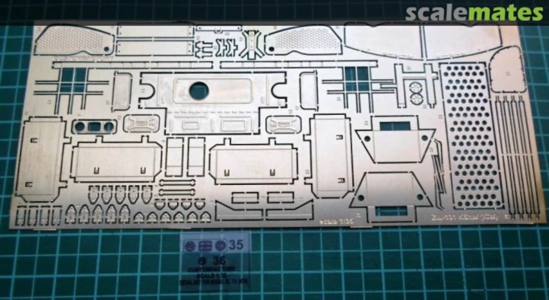 Boxart Detail set for model ZIL-131 KShM CF35045 Customfactory