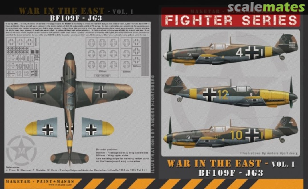 Boxart Messerschmitt Bf 109F JG3 MM32016 Maketar